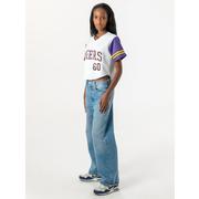 LSU Established & Co. Women's The Cropped Baseball Jersey